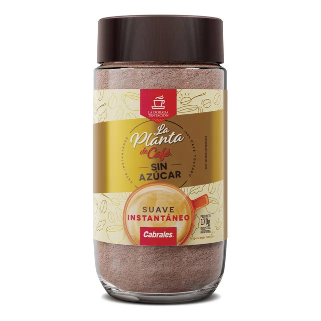 Cafe La Planta De Cafe Suave Instantáneo Cabrales 170g
