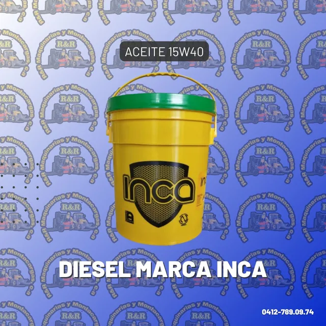 Aceite 15w40 Diesel Marca Inca