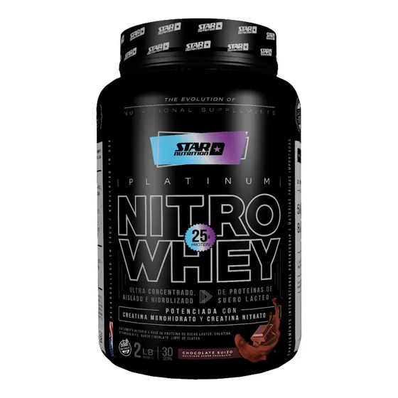 Star Nutrition Nitro Whey Proteina X 2 Lbs Chocolate Suizo