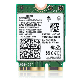 Placa De Rede Be200 Wifi7 8000mbps 5.4 Tri Adaptador Wifi Placa De Rede Be200 Wifi7 8000mbps 5.4 Tri Adaptador Wifi