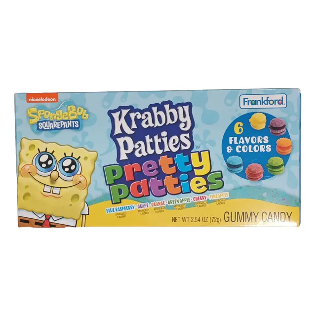 Gomitas Krabby Patties Bob Esponja Pretty Patties Caja Cine