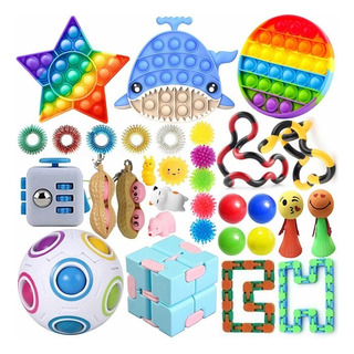. Kit De Juguetes Antiestrés Pop It Sensory Fidget 32 . Kit De Juguetes Antiestrés Pop It Sensory Fidget 32