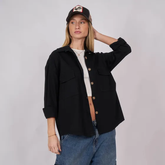 Customs Ba Camisaco Oversize Mujer Gabardina Suelto Larga