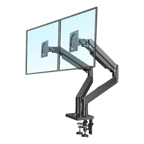 Asixxsix Soporte Monitor Doble Escritorio Ergonomico Kit