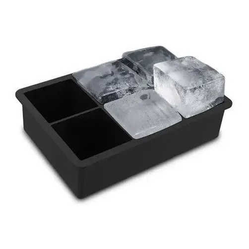Cubetera Hielera Hielo Silicona Colores Rectangular 