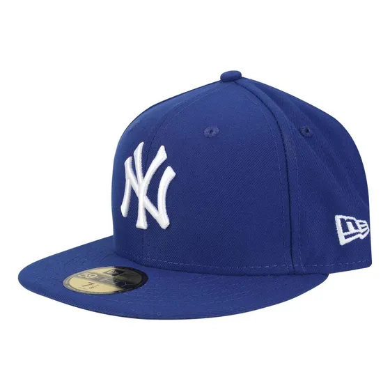 Boné New York Yankees 5950 White On Blue Fechado - New Era