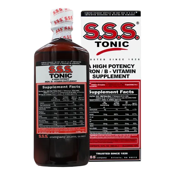 Suplemento Sss Tonic De Hierro Y Vitamina B De Alta Potencia