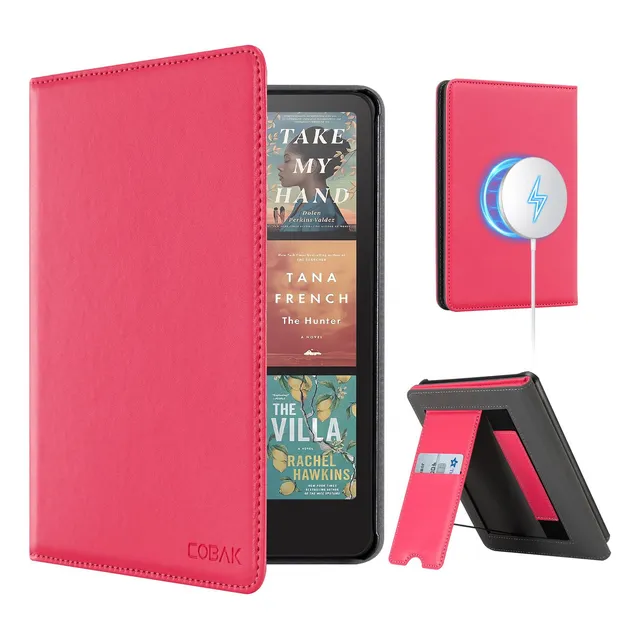 Funda Protectora Para Kindle Con Soporte Fucsia