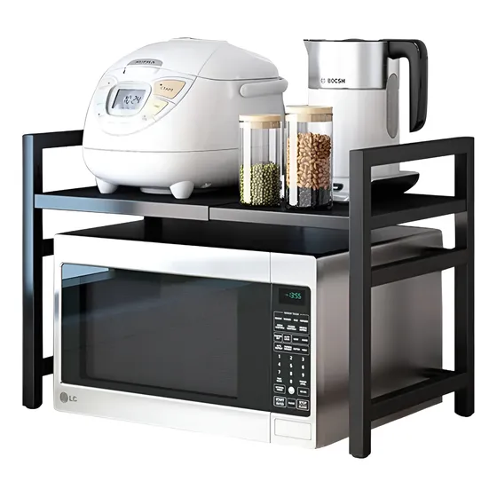 Estante Microondas Rack Soporte Organizador Metal Ajustable