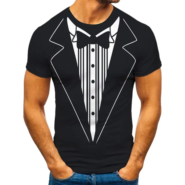 Gdjgta Do Ronda Calle Cuello Moda Camiseta Corta Manga Falsa
