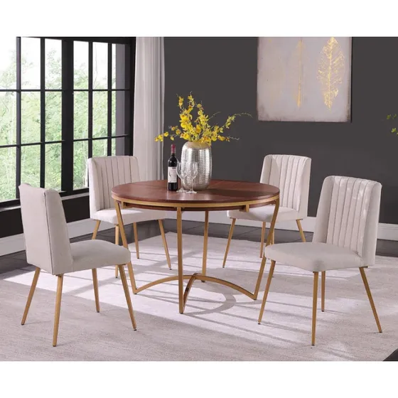 Juego De Comedor 4 Sillas Centiar Gold Msa