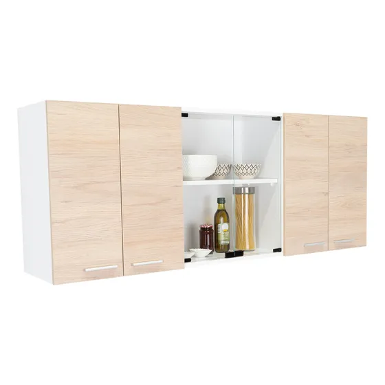 Gabinete Superior De Cocina Rta 150x60x31,5 Rovere Color Marrón claro