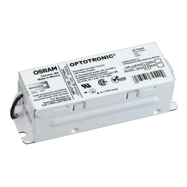 Controlador Led Osram 15w 500ma 18-30vcd Ot15w/500c/unv/pc