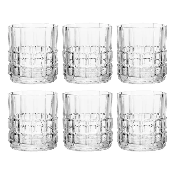 Copo P/ Whisky Dover 230ml C/6 Vidro De Cristal 21347