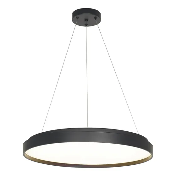 Colgante Led York Negro Control Remoto 45w Diseño Moderno Lk