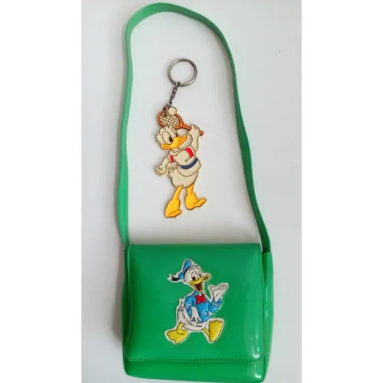  2x15 Original Cartera Y Llavero Pato Donald De Walt Disney 