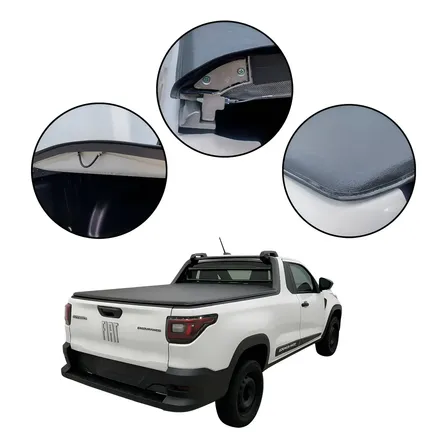 Capota Fiat Strada Endurance/freedom Cab Simples 2021 Acima Preto