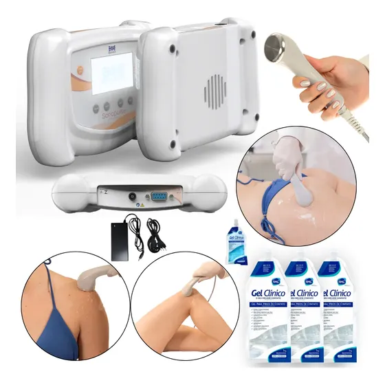 Sonopulse Ibramed Ultrassom 1 e 3 MHz Portátil + 3 Gel 1kg