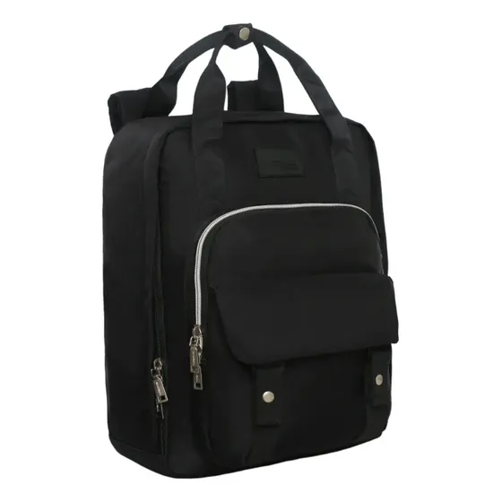 Mochila Mujer Alpha Negro Silver Head Negro
