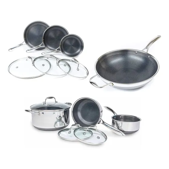 Hexclad Juego Utensilio Cocina Hirido Acero Inoxidable 6