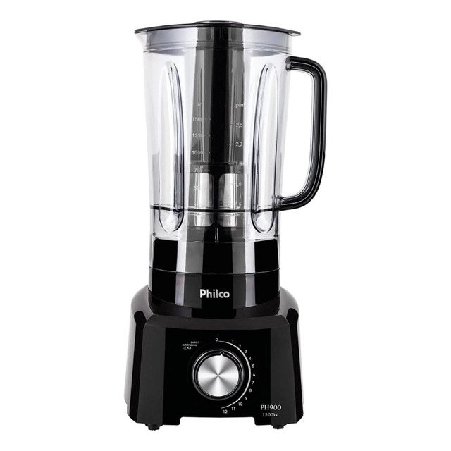 Liquidificador Ph900 Com 12 Velocidades 1200w Cor Preto Philco 127v Liquidificador Ph900 Com 12 Velocidades 1200w Cor Preto Philco 127v