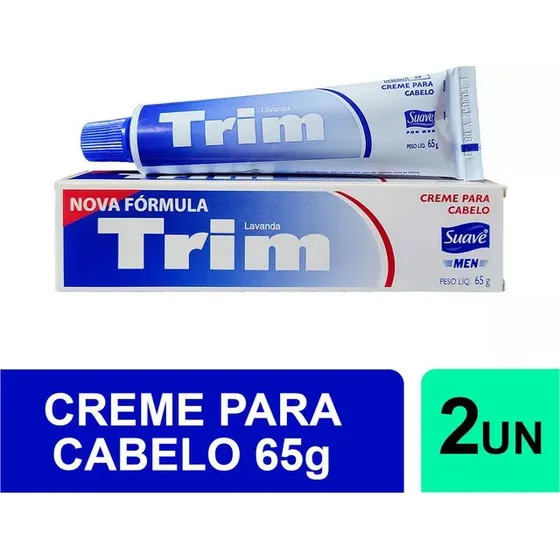 Kit 2x1 Creme Cabelo Tratamento Hidratante Trim Lavanda 65g