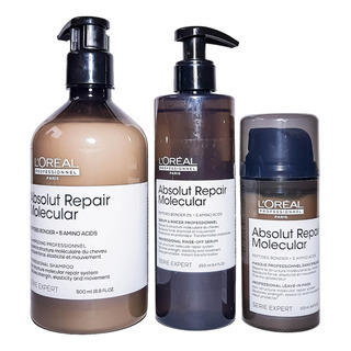 Loreal Absolut Molecular Kit Shampoo + Mascarilla + Serum Loreal Absolut Molecular Kit Shampoo + Mascarilla + Serum