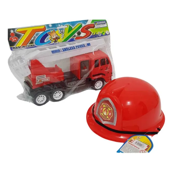 Set Juego, Camión Y Casco De Bomberos! Regalos, Juguetes