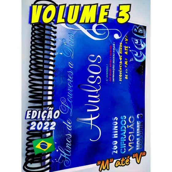 Hinário Violão De Hinos Avulsos Volume 3 - De  M  Até  V 