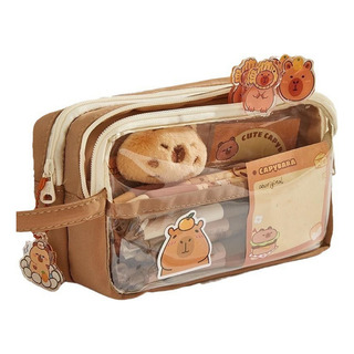 Estuche Lindo Lápices Forma Carpincho Con Compartimentos Estuche Lindo Lápices Forma Carpincho Con Compartimentos