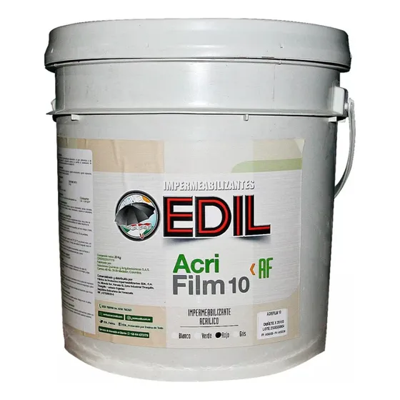 Pintura Elastomerica Impermeabilizante Acrifilm Cuñete Verde