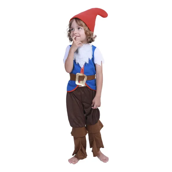 Disfraz Unisex De Duende Enano Para Niños Y Niñas