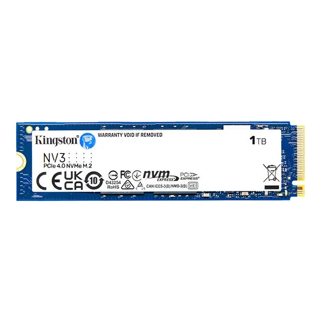 Ssd M.2 2280 Nvme Kingston 1tb Nv3 Snv3s/1000g Pci-e Gen 4.0 Formato M.2 2280 Velocidade De Leitura Até 6000 Mb/s...
