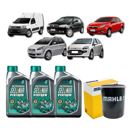 Kit 3 Óleo Petronas Selenia Sintético 5w30 E Filtro De Óleo Kit 3 Óleo Petronas Selenia Sintético 5w30 E Filtro De Óleo