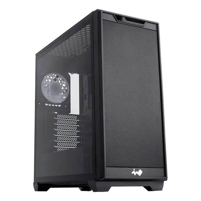Gabinete Gamer Inwin D5 Media Torre C/templado E-atx Usb-c Color Negro