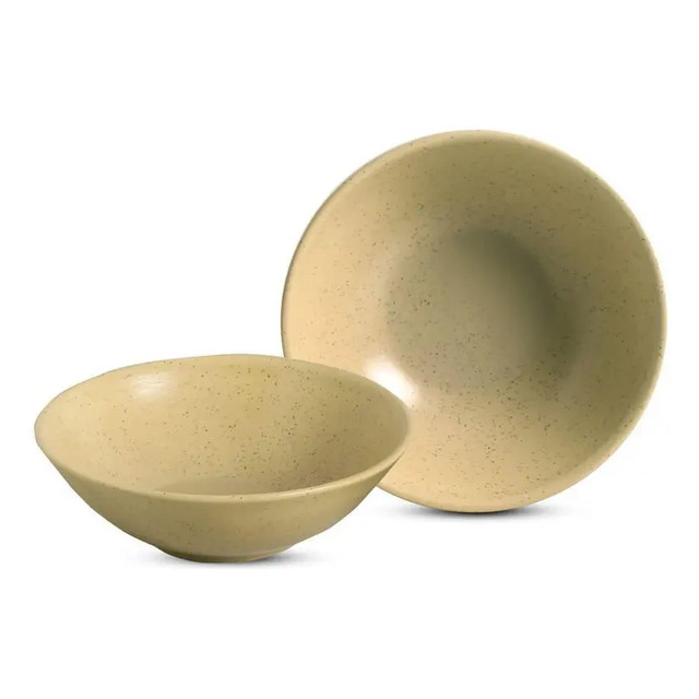 Conjunto De 6 Bowls Organic Sand Alleanza Bege