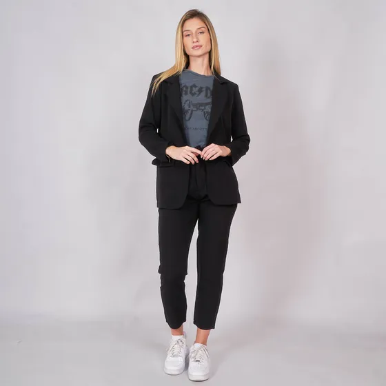 Customs Ba Blazer Oversize Mujer Sastrero Talles Grande C