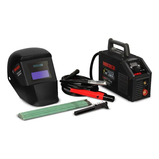 Soldadora Inversora SOL-160I 160 Amp Careta Electrica Mikels Color Negro