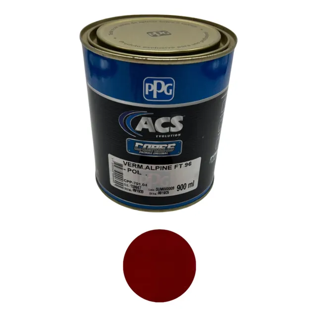 Pintura Para Auto Rojo Alpine P/uso Base Pol Lisa 900ml Ppg
