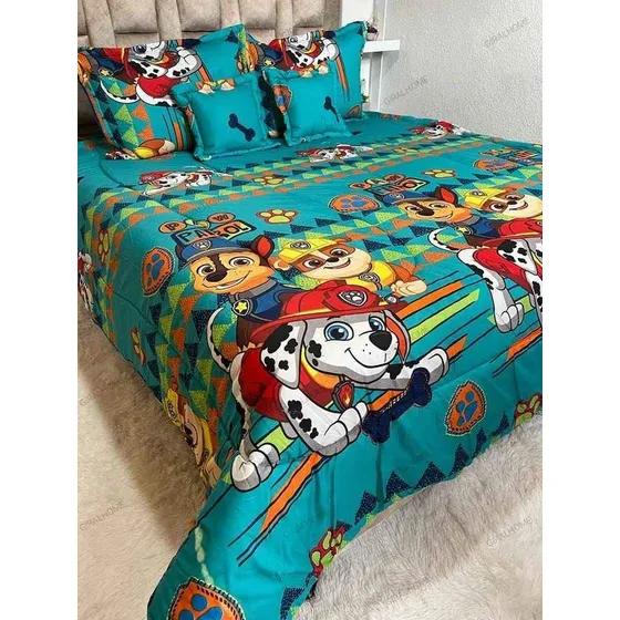 Juego De Sabana Y Cubrelecho Infantil Cama Doble