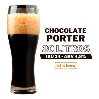 Kit Insumos/receita Cerveja Chocolate Porter 20l + 2 Brindes Kit Insumos/receita Cerveja Chocolate Porter 20l + 2 Brindes