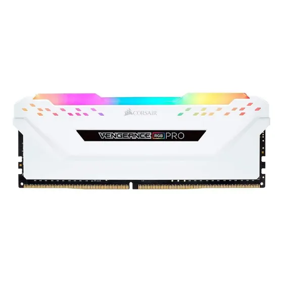 Memoria RAM Vengeance RGB Pro gamer color blanco 16GB 2 Corsair CMW16GX4M2C3200C16