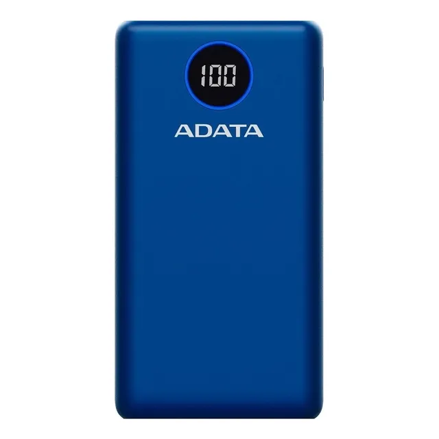 Power Bank 20000mah Bateria Portatil Tipo C Color Azul Adata