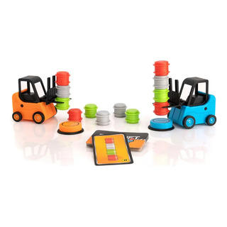 Juego De Apilar Barriles Con Montacargas Fat Brain Toys Juego De Apilar Barriles Con Montacargas Fat Brain Toys