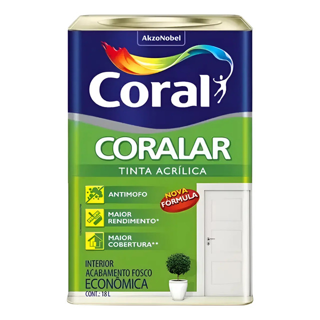 Tinta Coralar Anti Mofo Acrilica Coral Escolha Sua Cor!! Tinta Coralar Anti Mofo Acrilica Coral Escolha Sua Cor!!