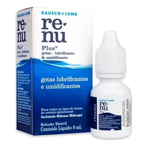 Gotas Lagrimas Humectantes Lubricante Renu Plus Bausch Lomb