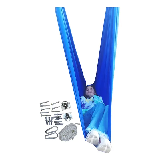Hamaca Sensorial Terapia Calma Diversion Y Ejercicio Fisico Color Azul