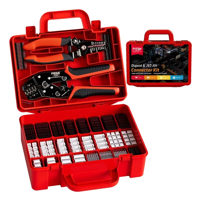 Kit De Conectores Prensado 26 Tipos Jst-xh Dupont Crimpadora