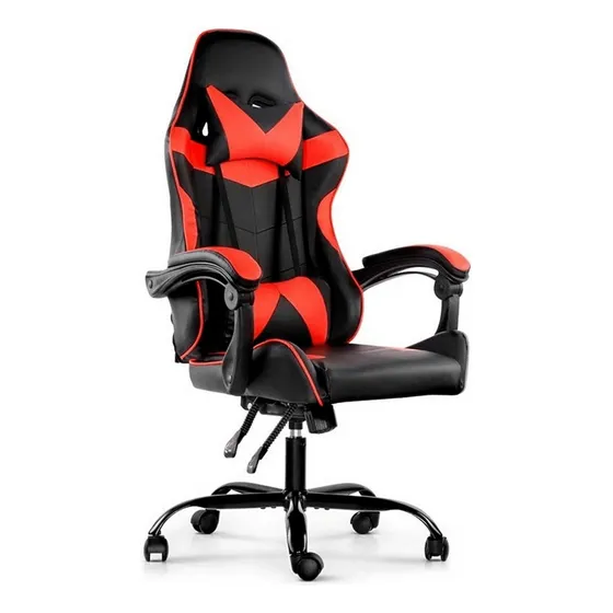 Silla Gamer Lumax Rom Negro Y Rojo