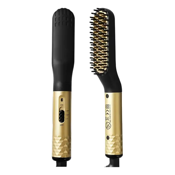 Plancha Cepillo Multifuncional Hombre Para Barba Y Cabello